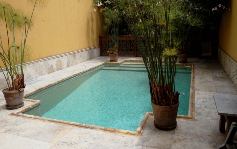 GOLDEN SIENNA TRAVERTINE POOL