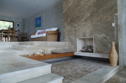 GREY INDOOR FLOORING TRAVERTINE